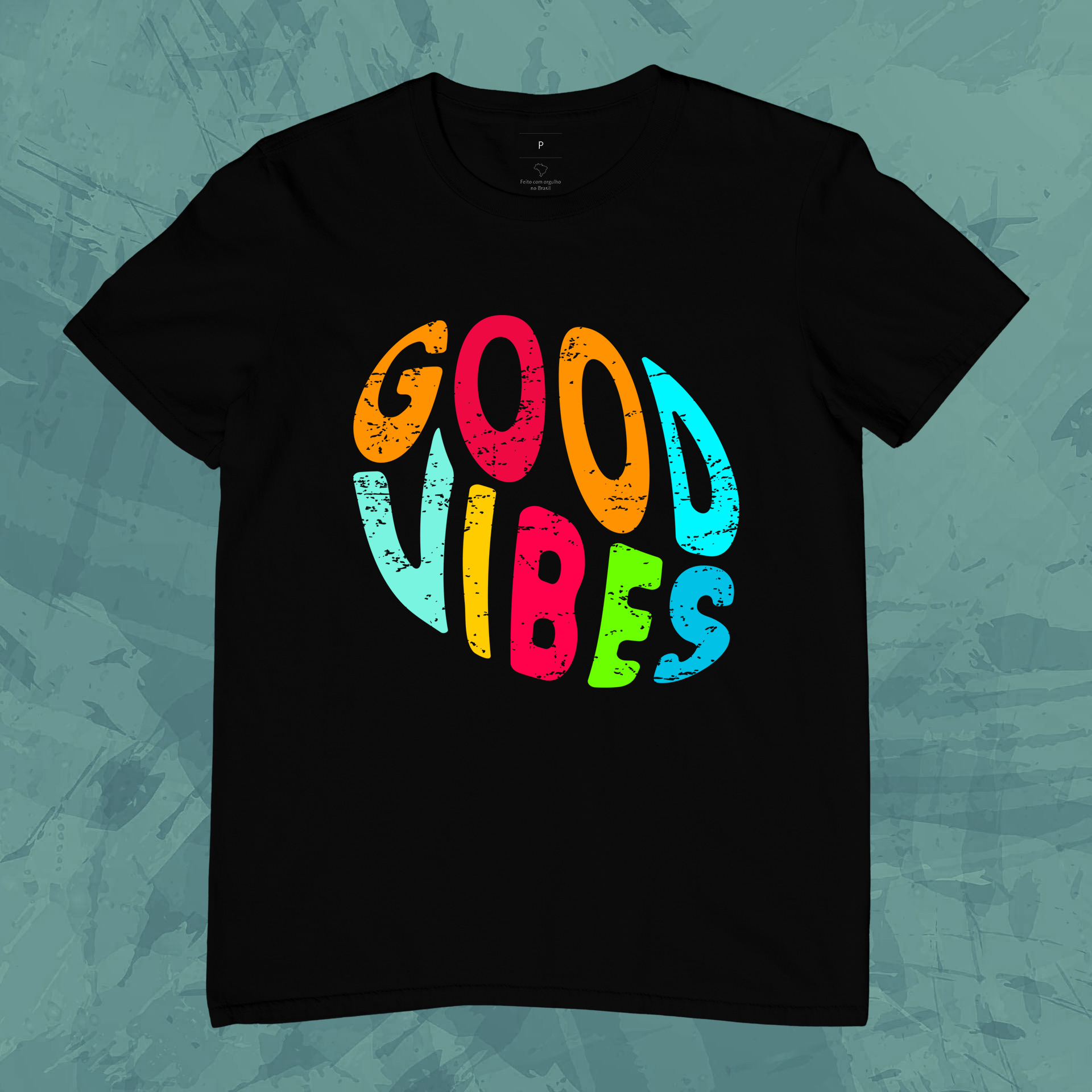 Nome do produto: Camiseta Unissex - Good Vibes