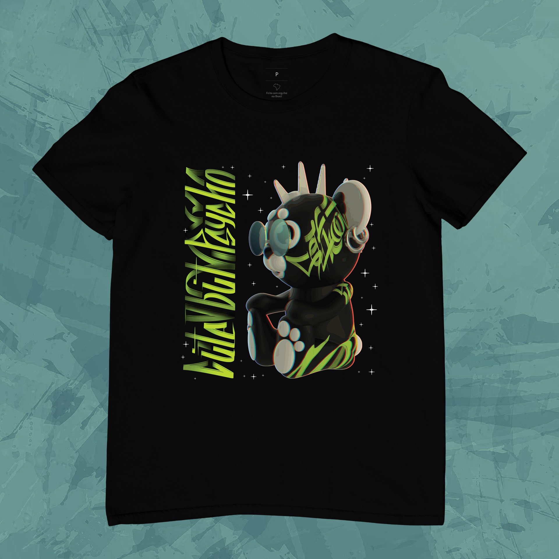 Nome do produto: Camiseta Unissex - Rock Bear