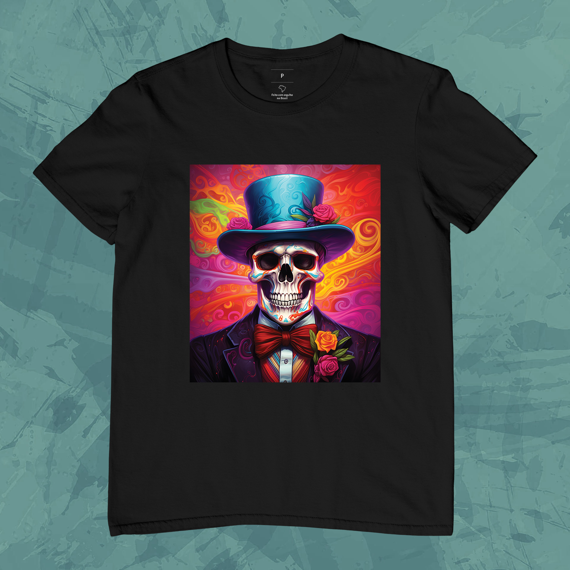 Nome do produto: Camiseta Unissex - Elegância Macabra