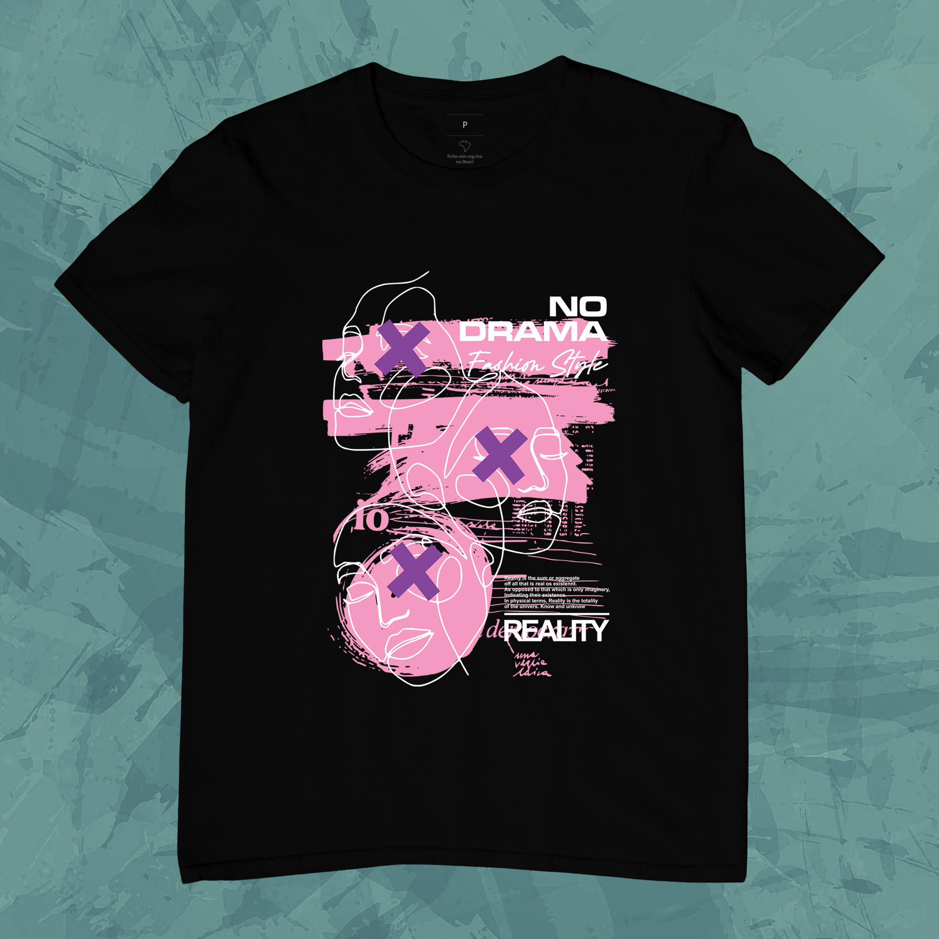 Nome do produto: Camiseta Unissex - No Drama