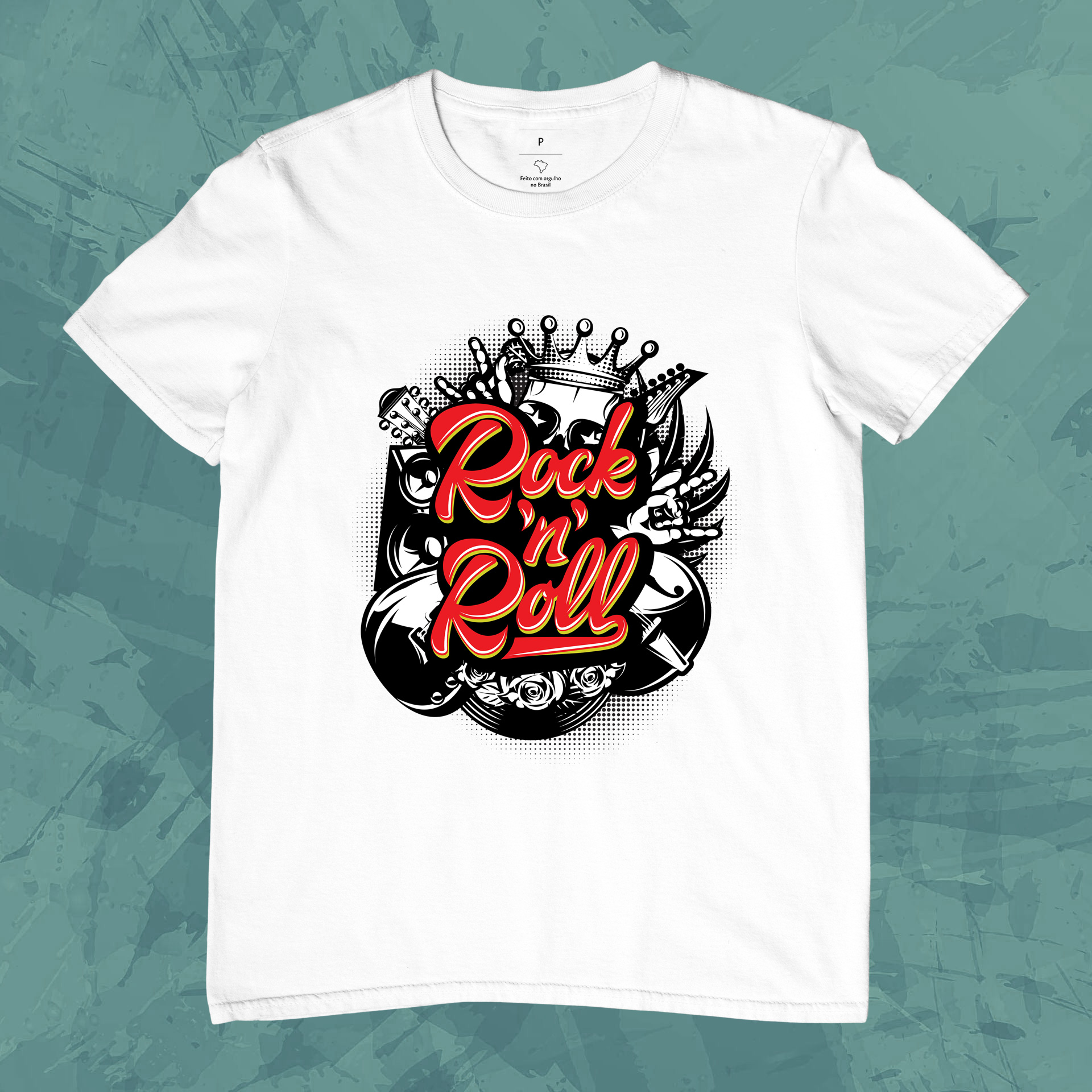 Nome do produto: Camiseta Rock N Roll
