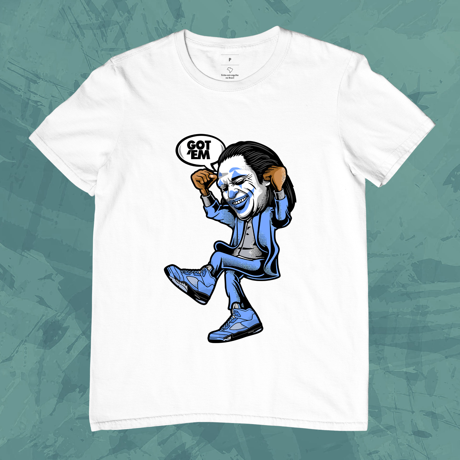 Nome do produto: Camiseta Unissex - Peguei Eles