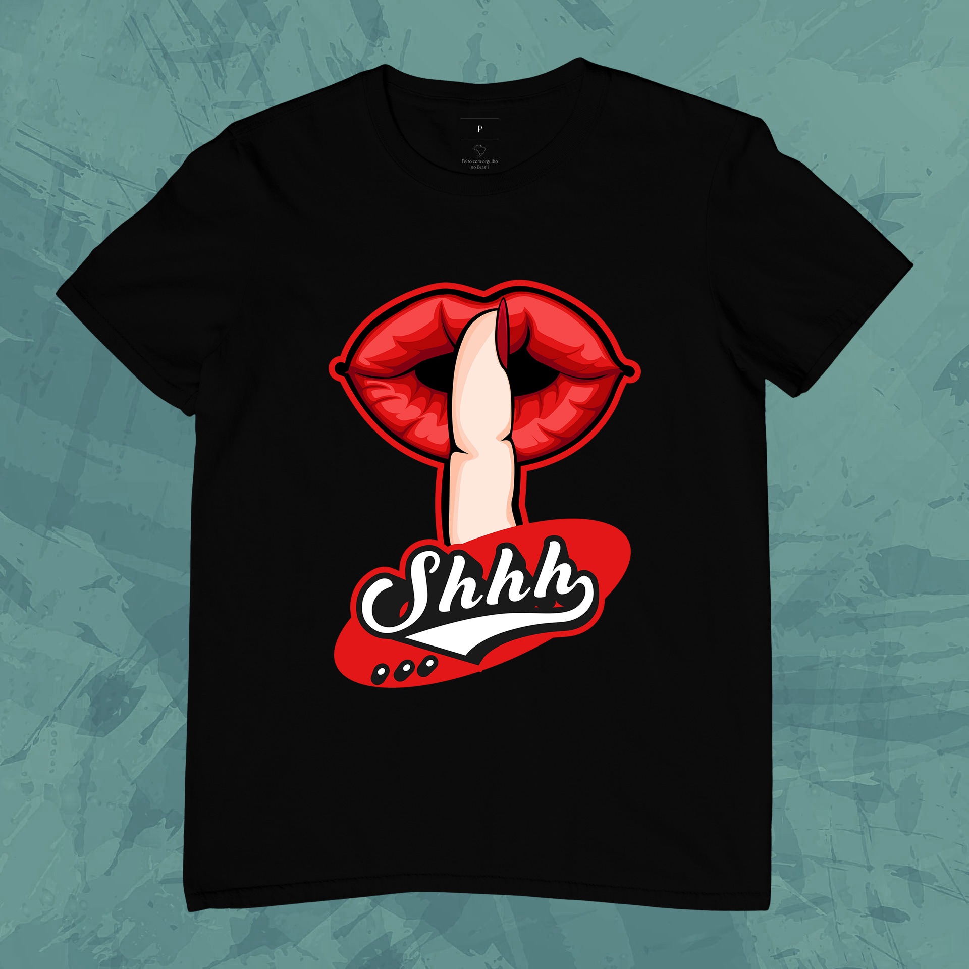 Nome do produto: Camiseta Unissex - Shhh