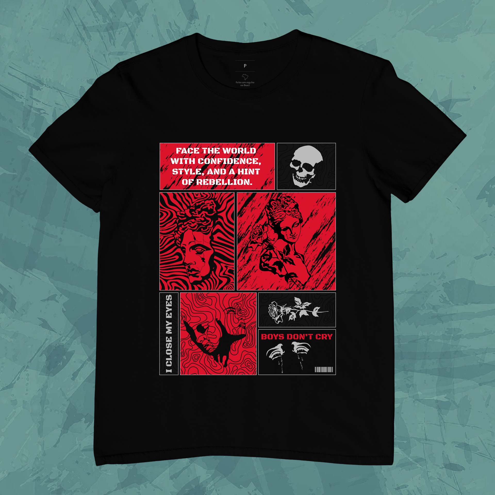 Nome do produto: Camiseta Face The World