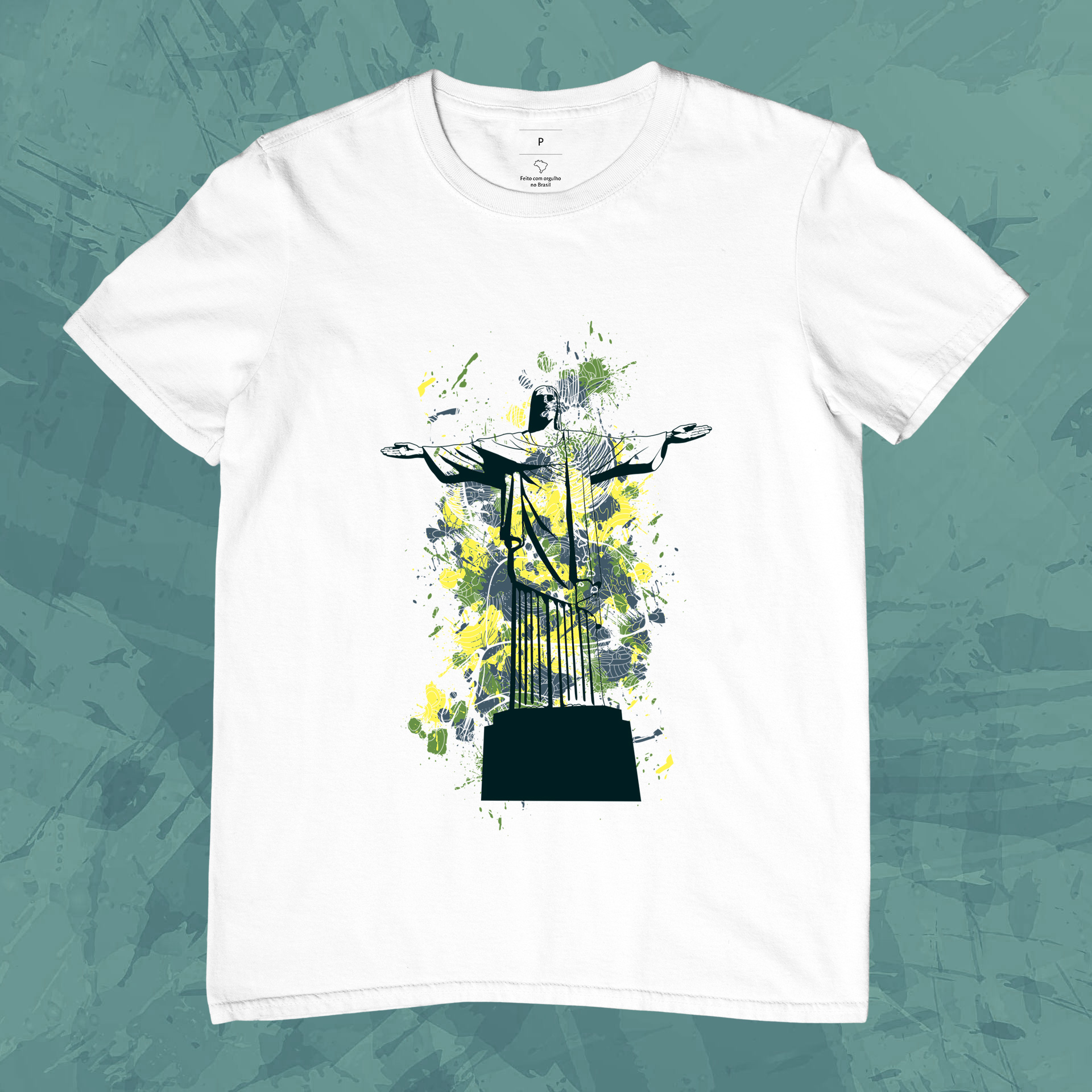 Nome do produto: Camiseta Cristo Redentor