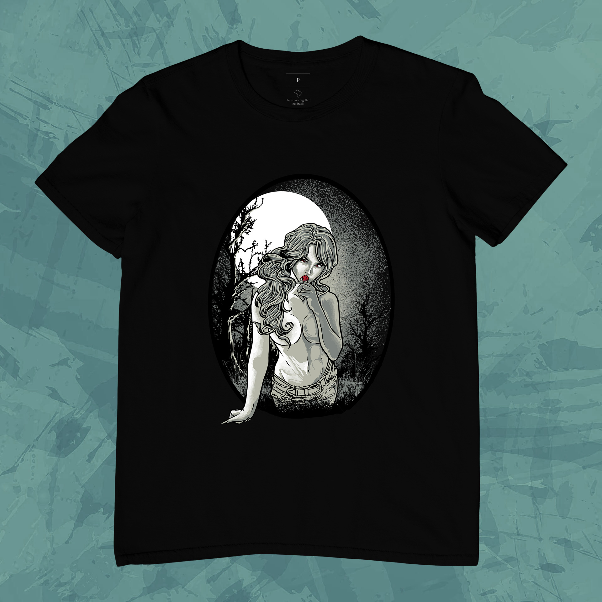 Nome do produto: Camiseta Unissex - Mulher Misteriosa