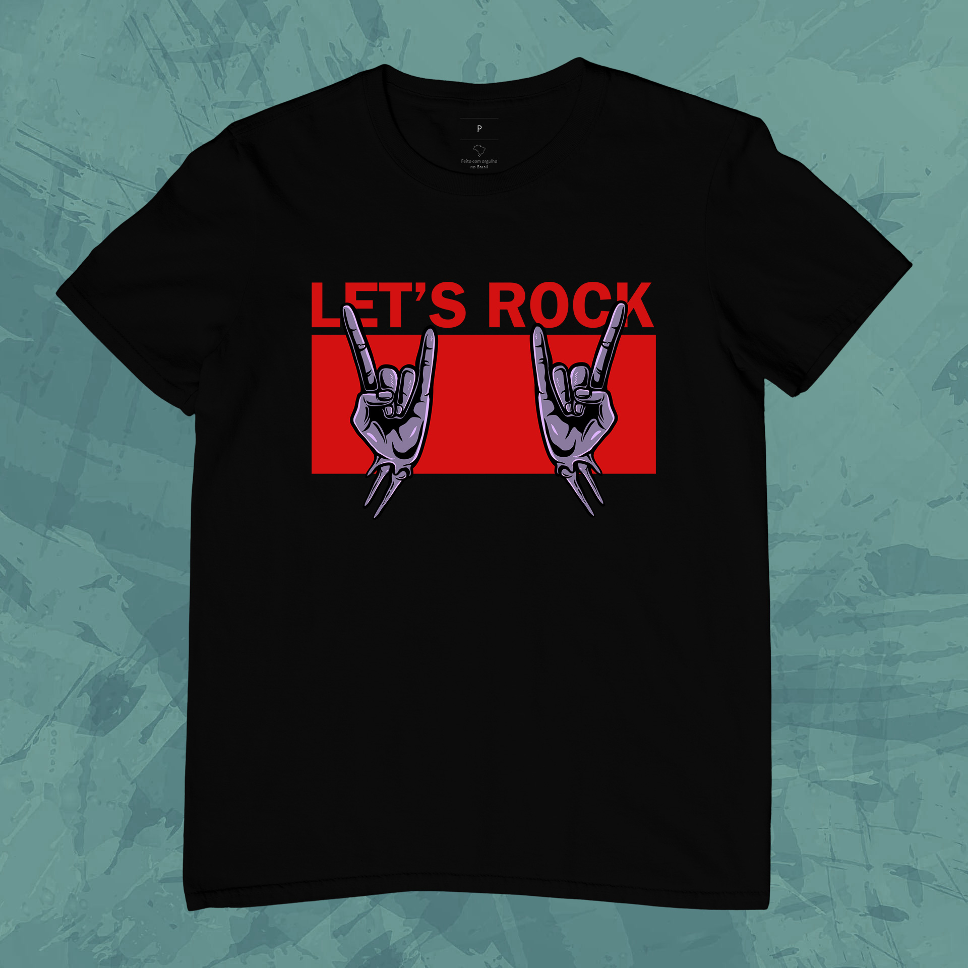 Nome do produto: Camiseta Unissex - Lets Rock