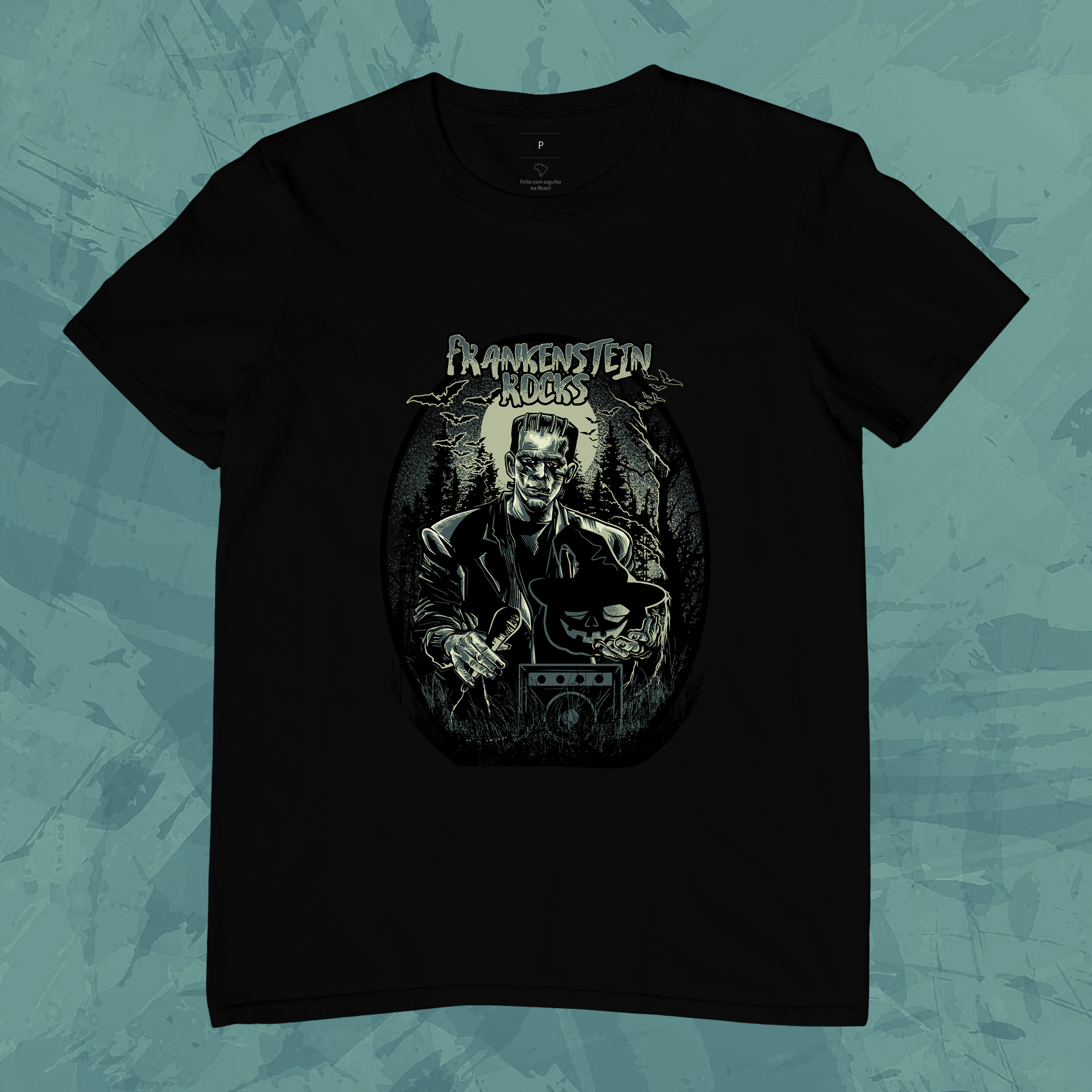 Nome do produto: Camiseta Unissex - Frankenstein Rock