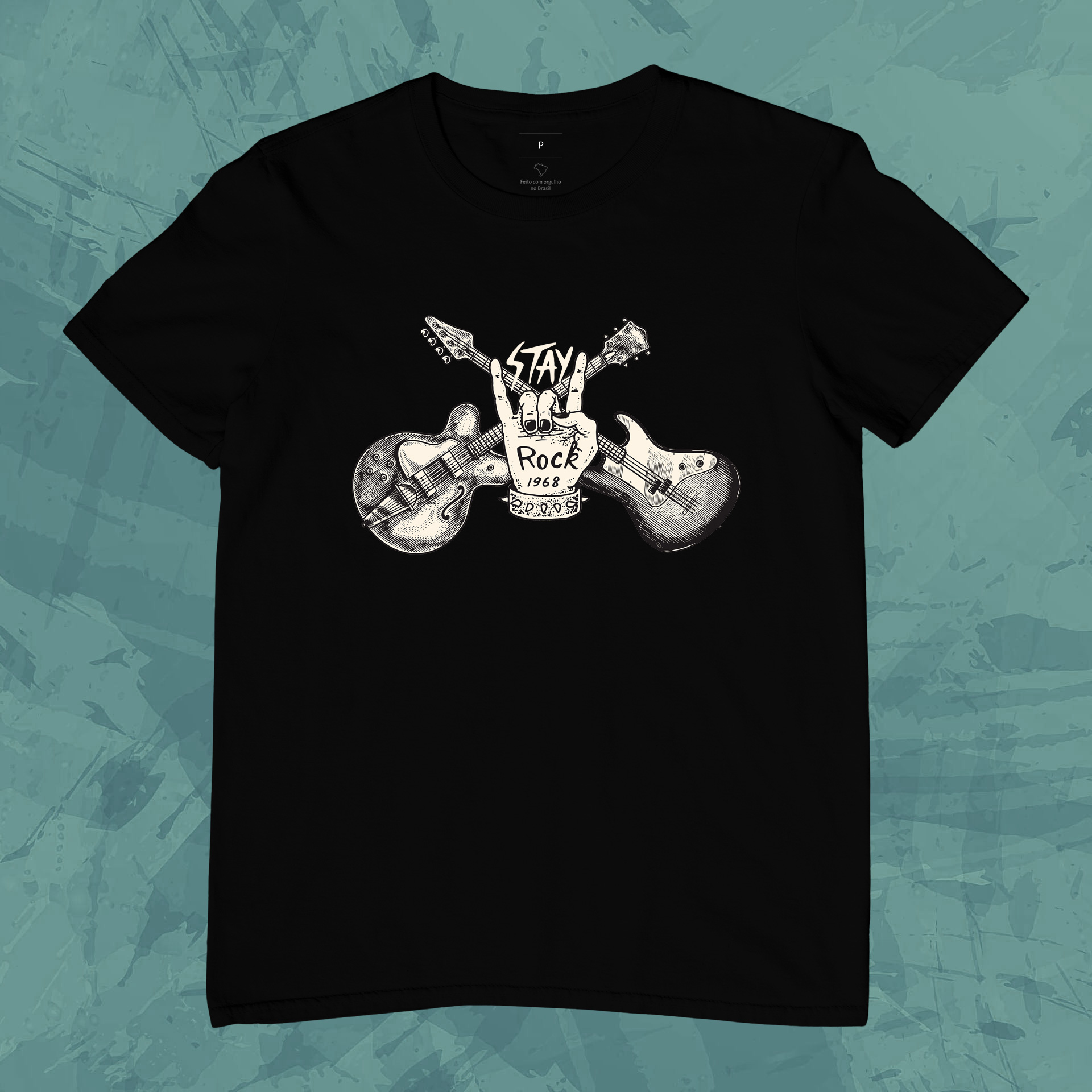 Nome do produto: Camiseta Rock Guitar