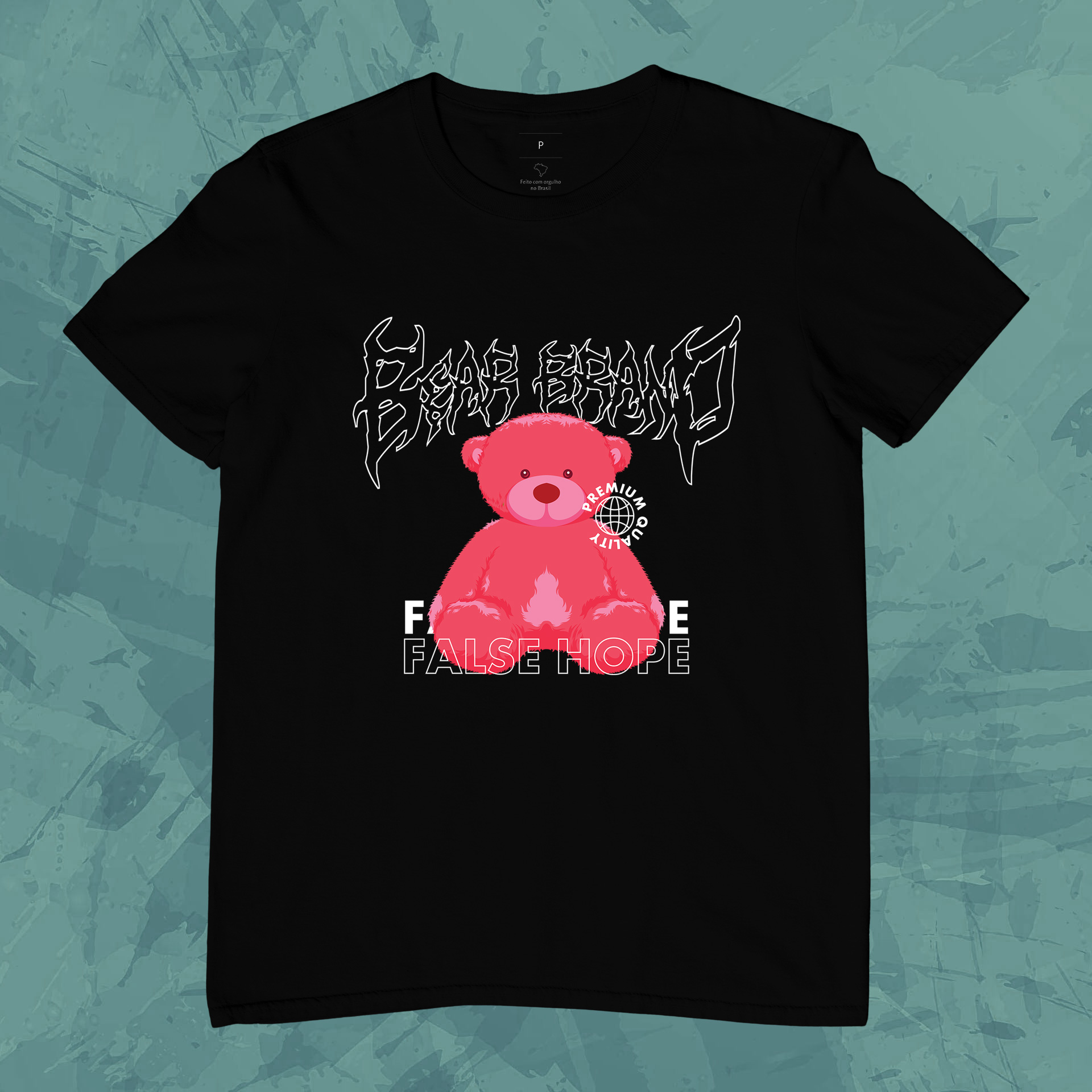 Nome do produto: Camiseta Unissex - Pink Bear