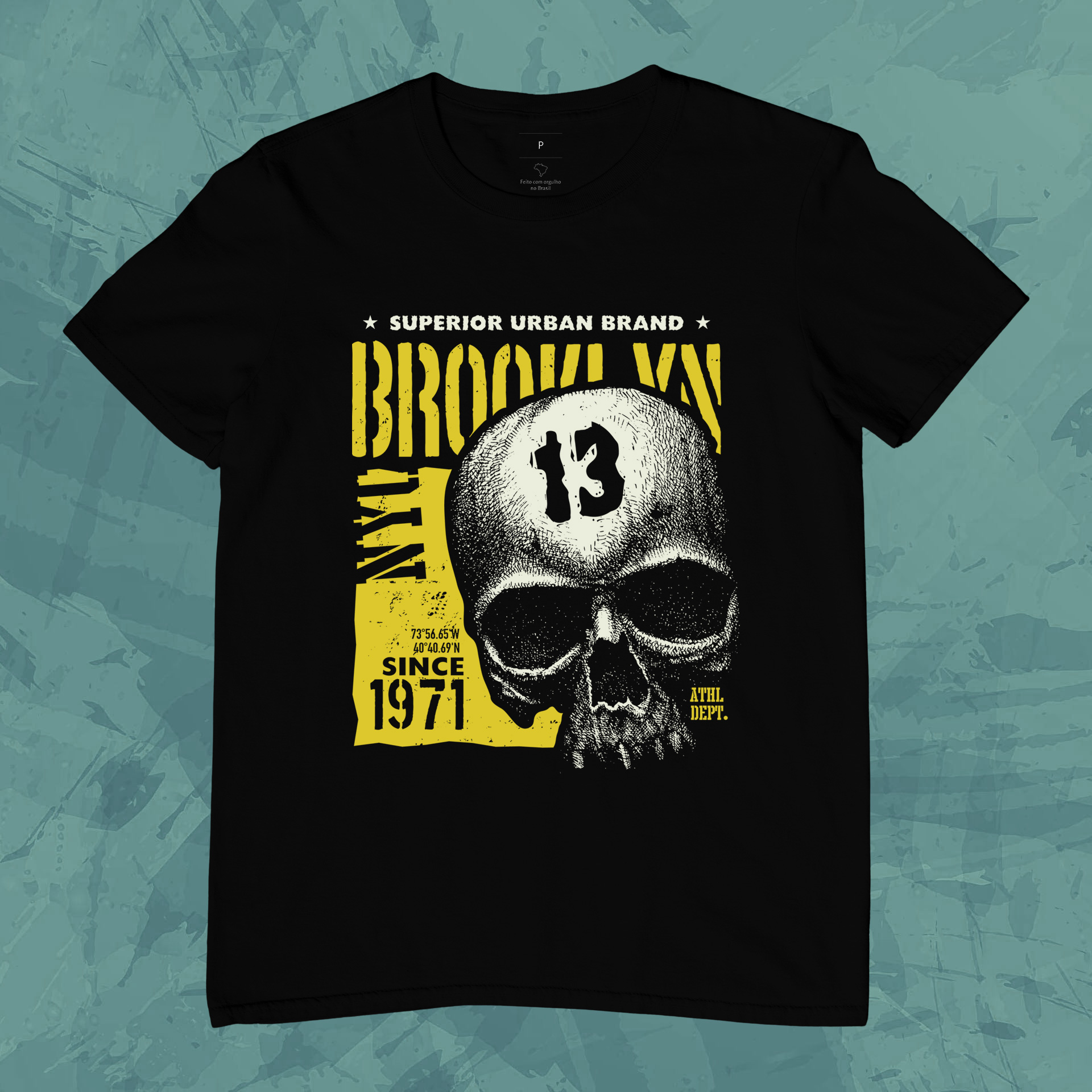 Nome do produto: Camiseta Unissex - Brooklyn Skull