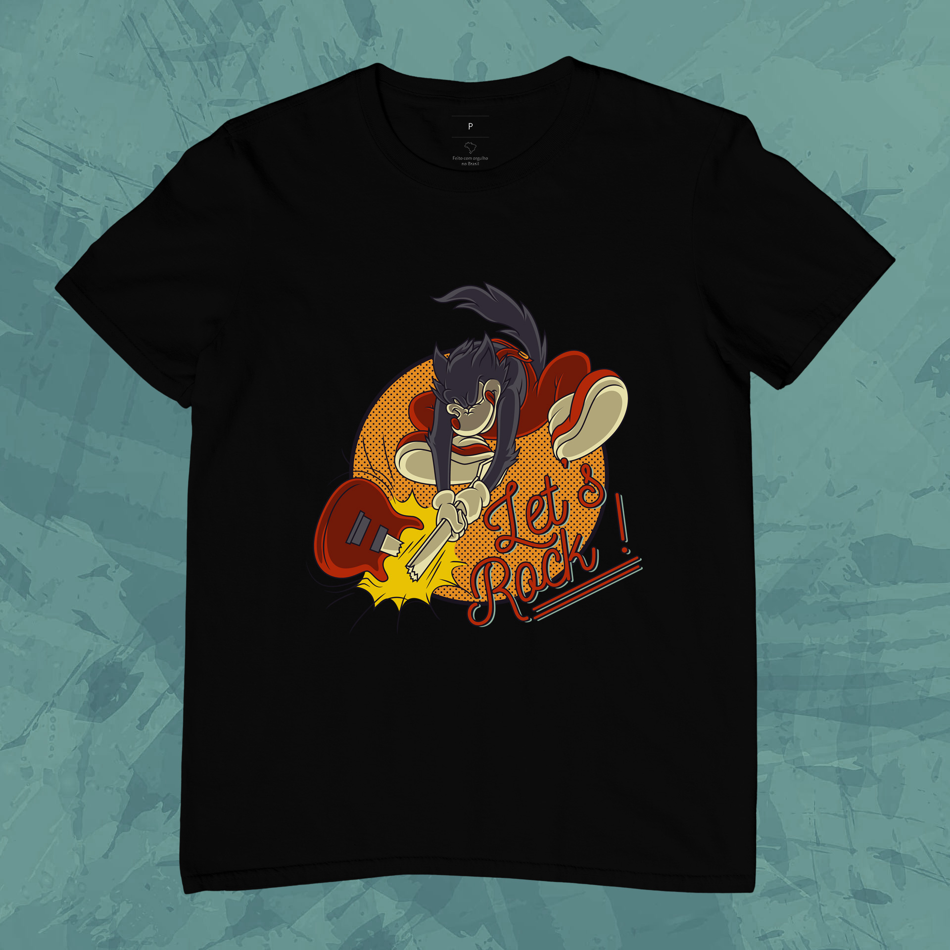 Nome do produto: Camiseta Let`s Rock