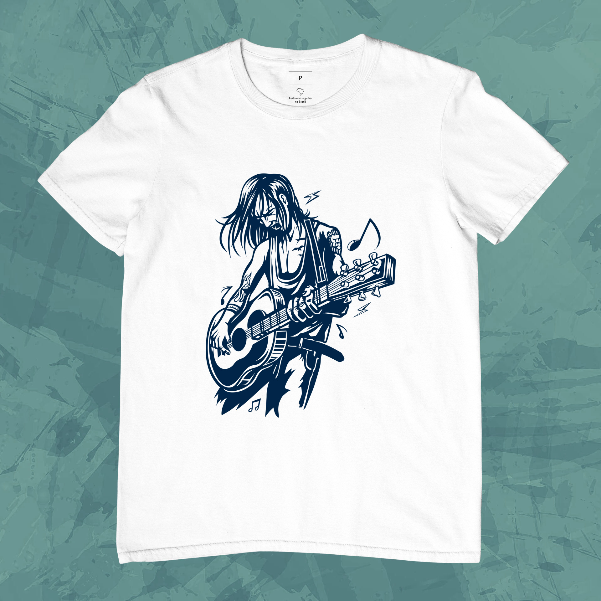 Nome do produto: Camiseta Unissex - Dia de Rock