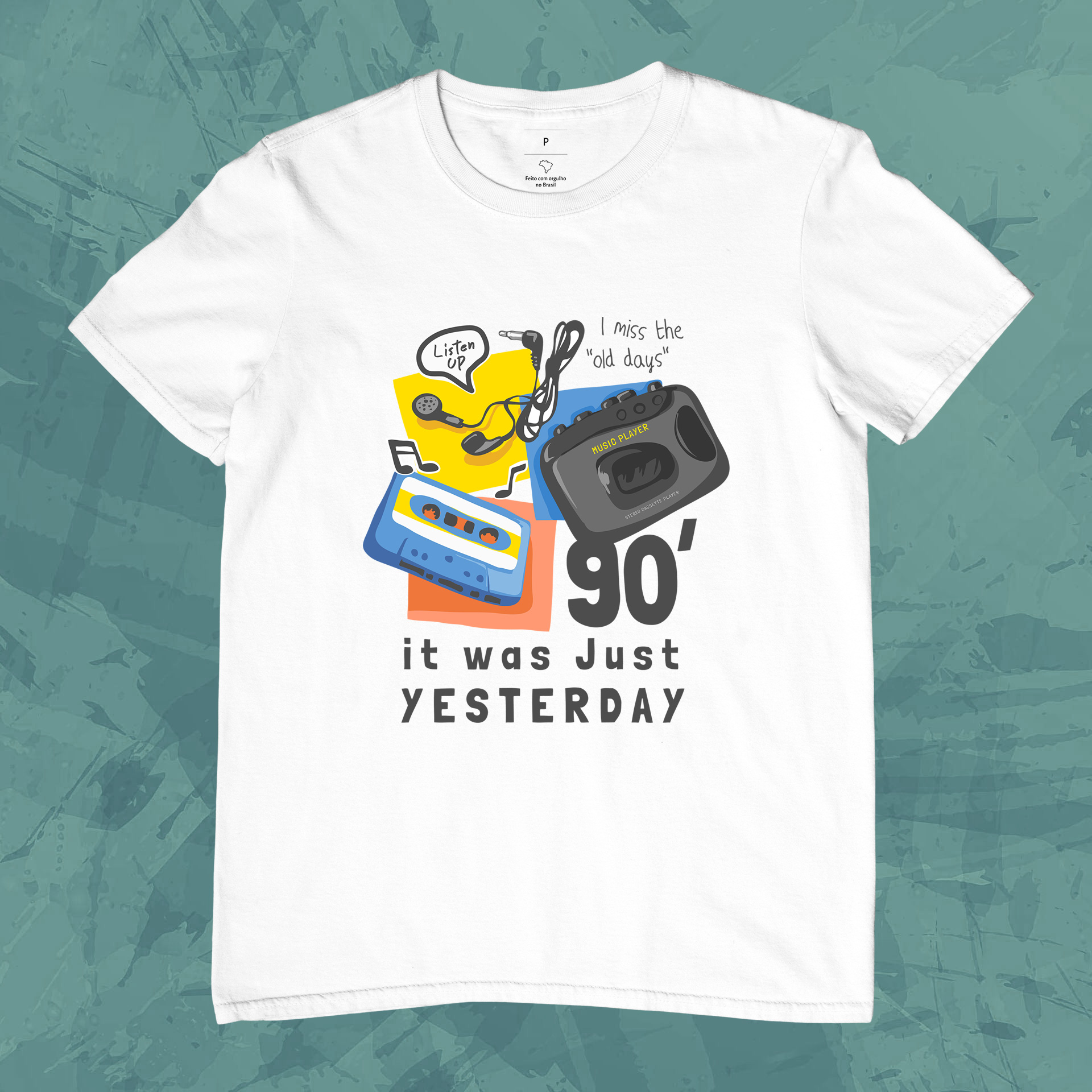 Nome do produto: Camiseta Unissex - Vintage 90