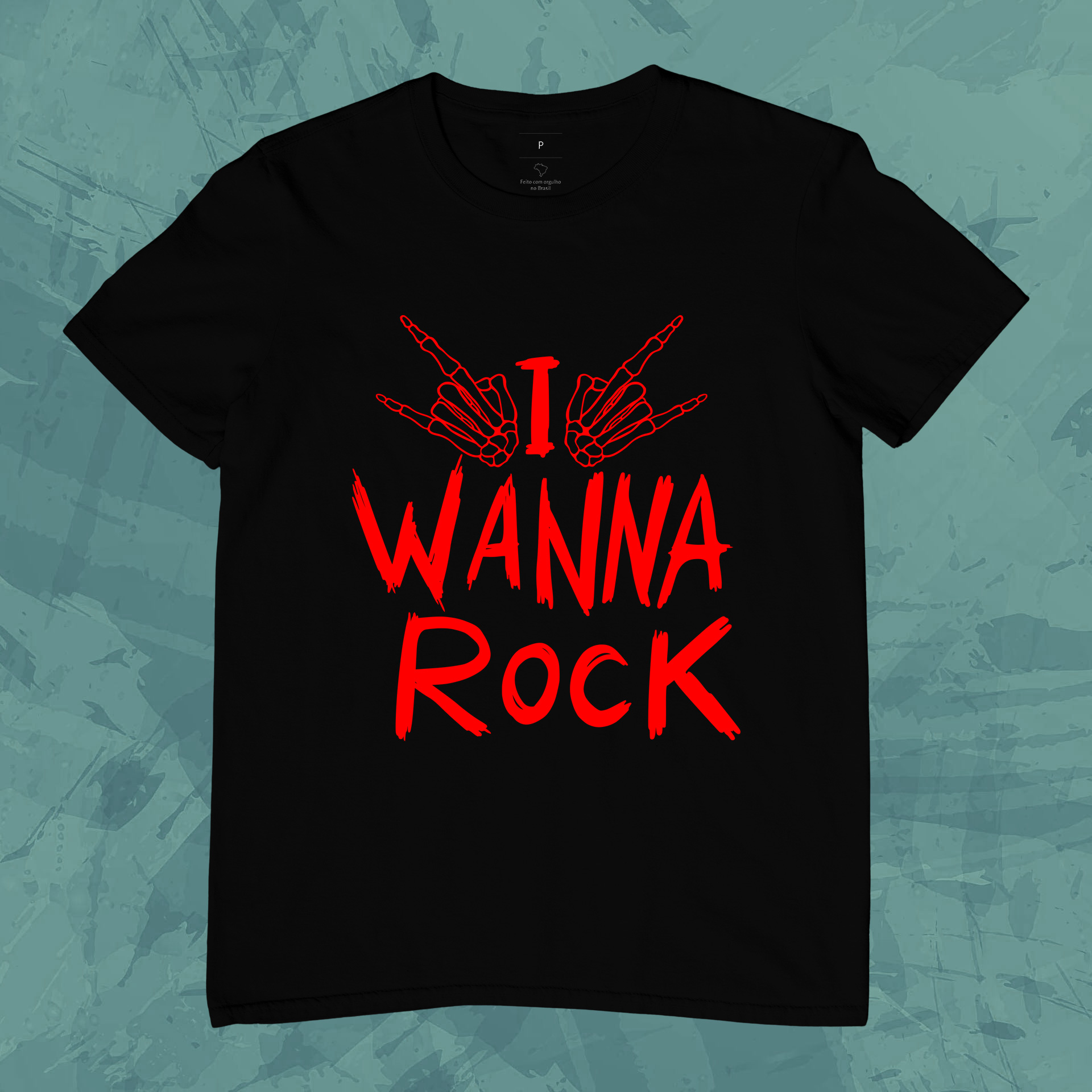 Nome do produto: Camiseta I Wanna Rock