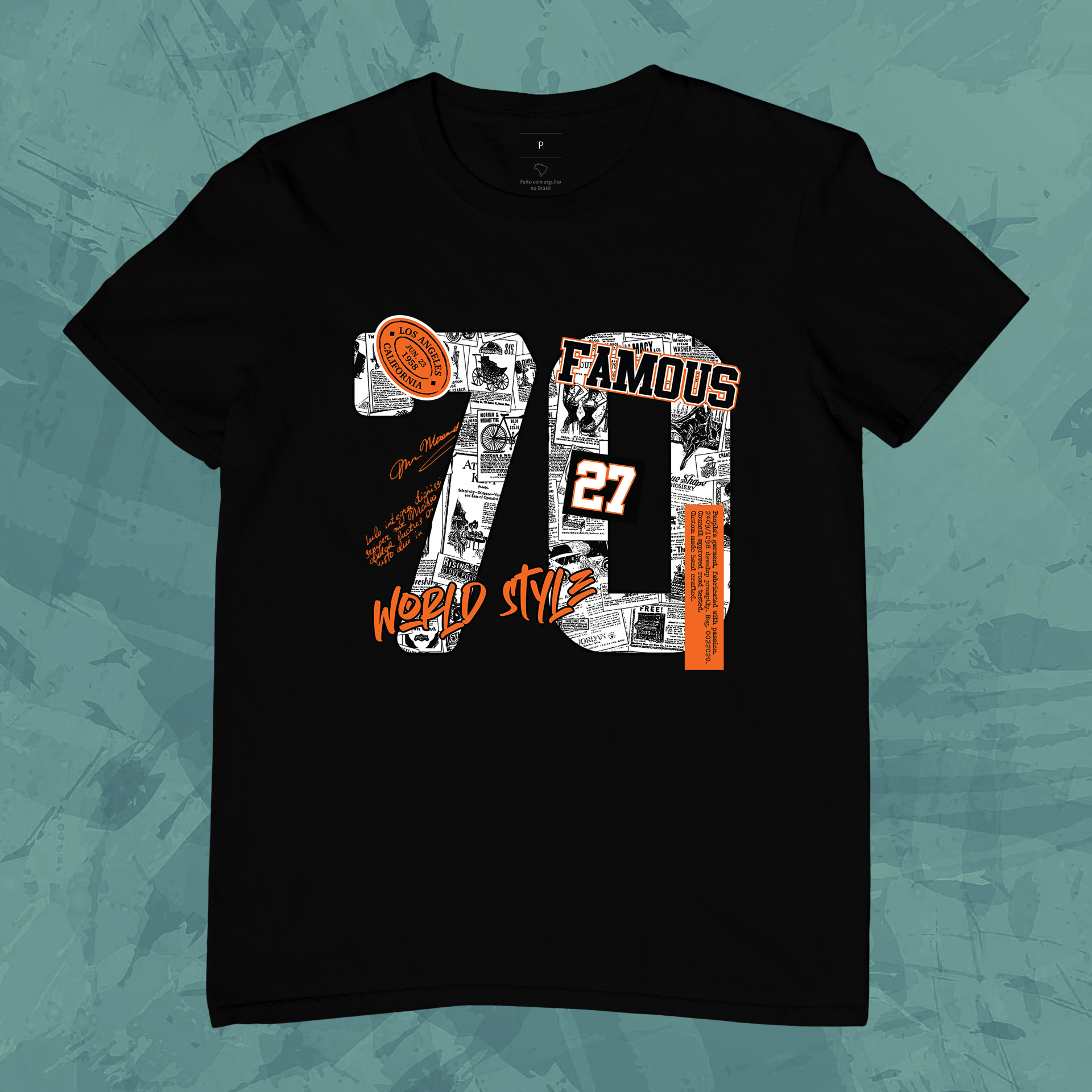 Nome do produto: Camiseta Unissex - Estilo 70