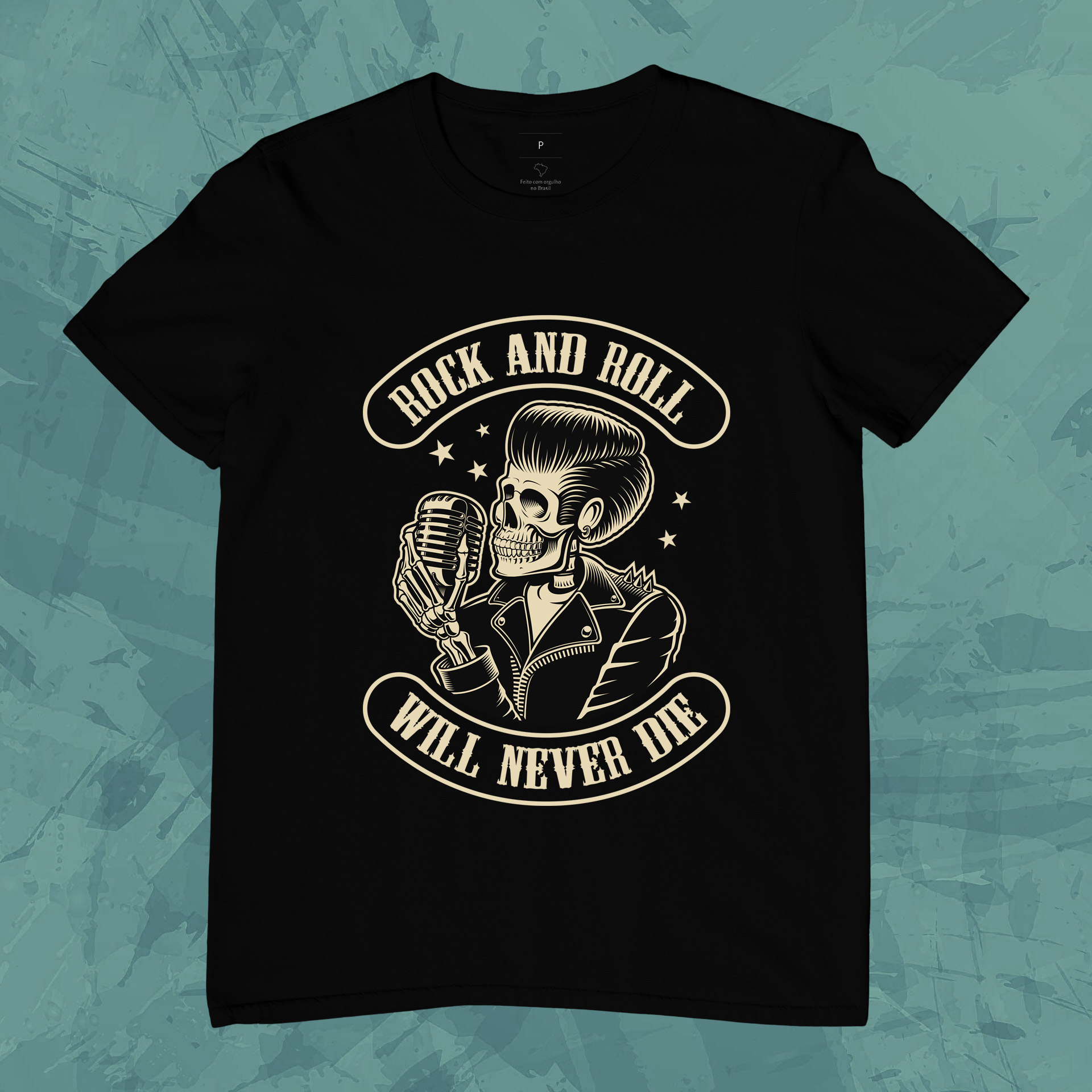 Nome do produto: Camiseta Rock and Roll Will Never Die