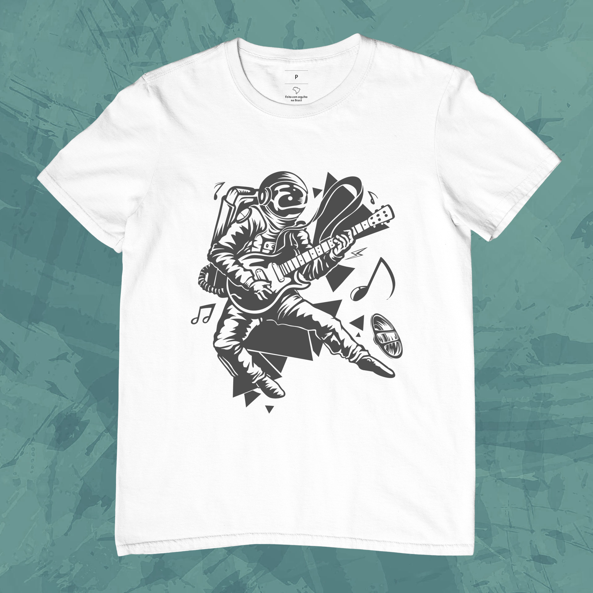 Nome do produto: Camiseta Unissex - Astronauta Rock Star