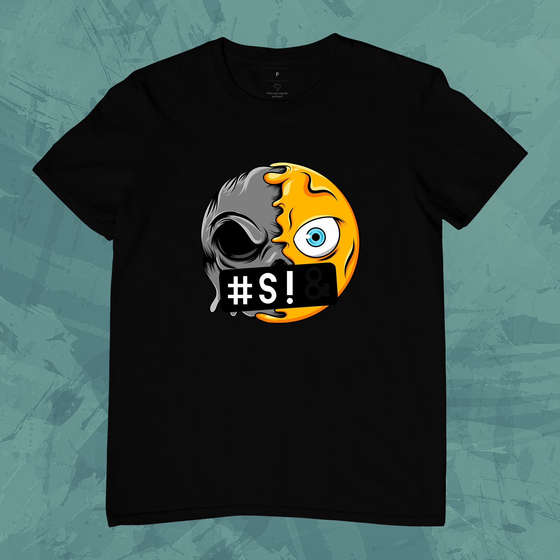 Nome do produto: Camiseta Unissex - Emoji Boca Suja