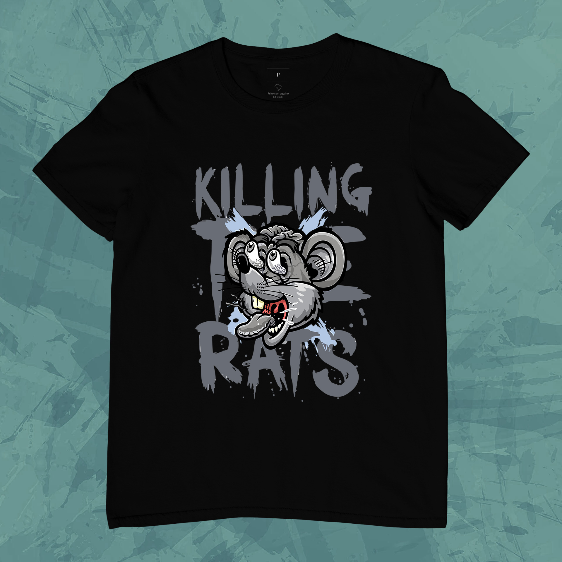 Nome do produto: Camiseta Unissex - Matando Ratos