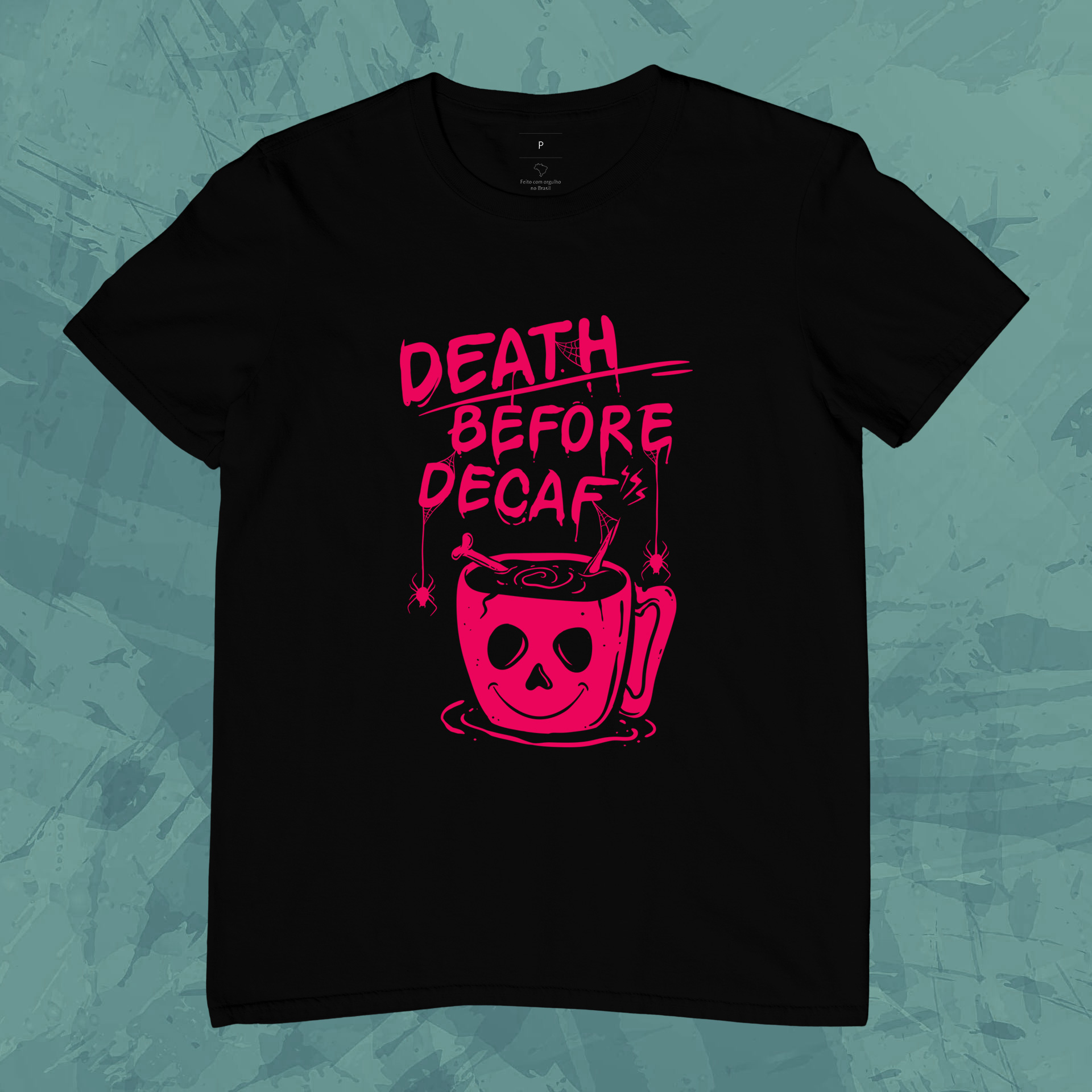 Nome do produto: Camiseta Unissex - Descafeinado