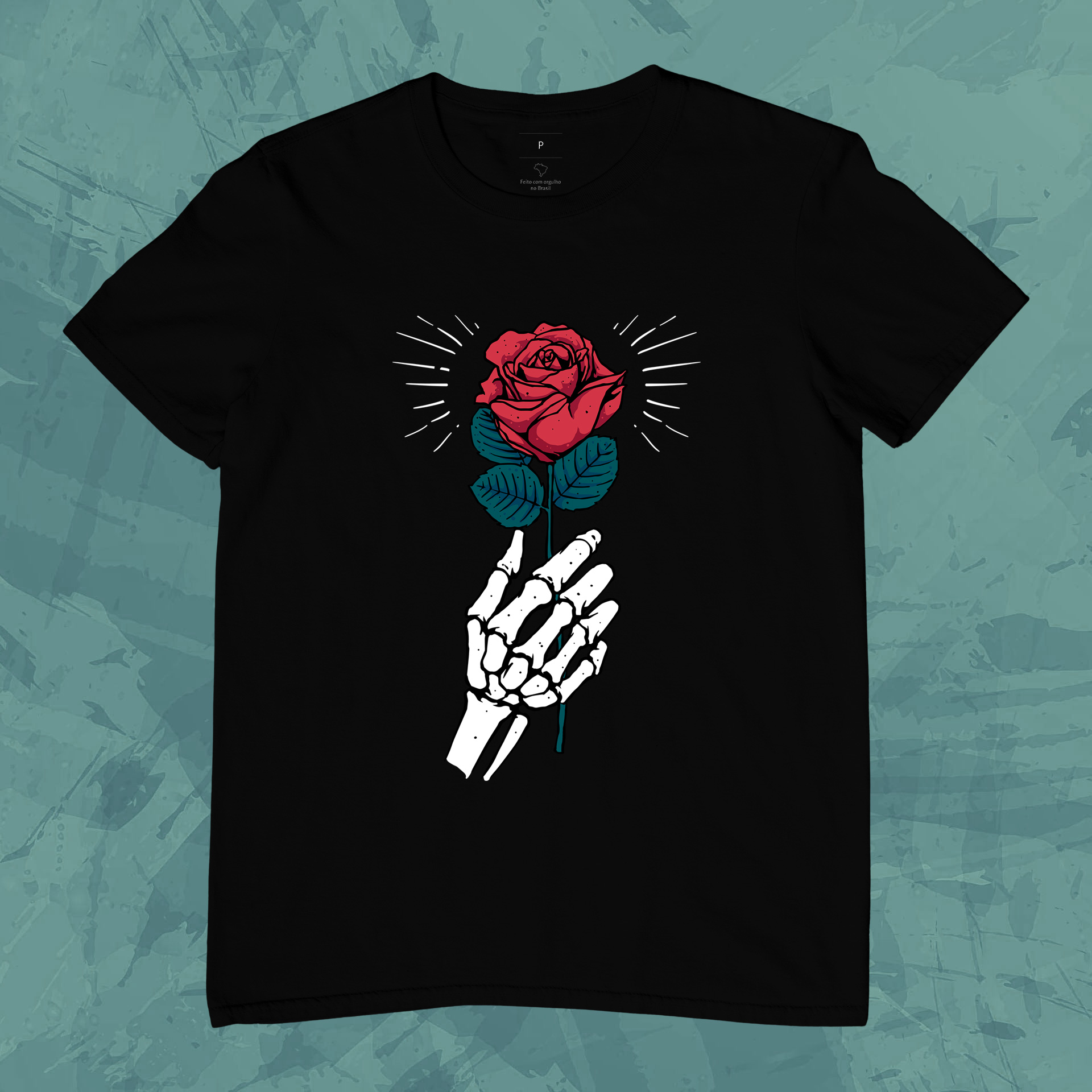 Nome do produto: Camiseta Unissex - Rosa Proibida