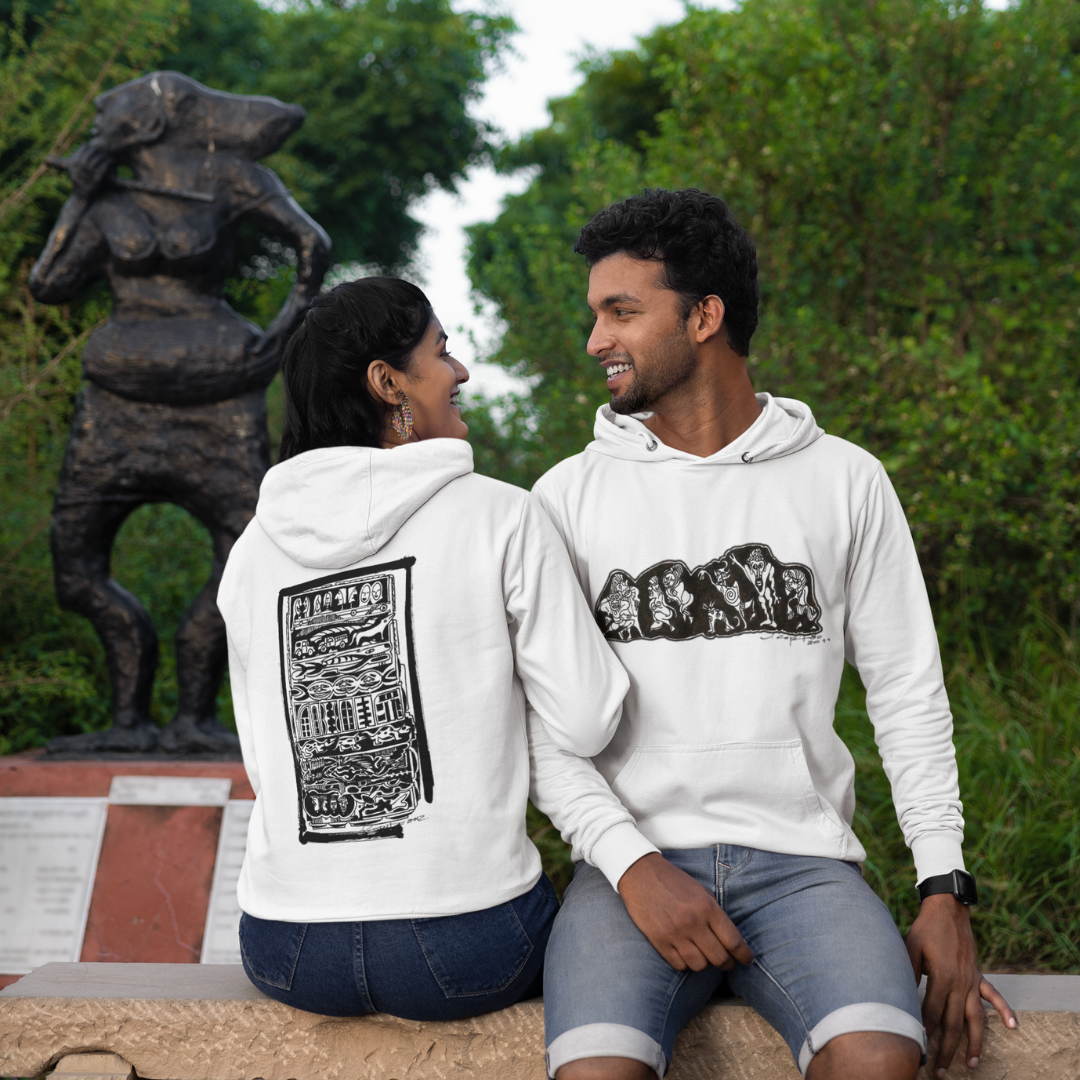 Nome do produto: Moletom Canguru Estampa Frente Primatas Costas Mundo Animal 