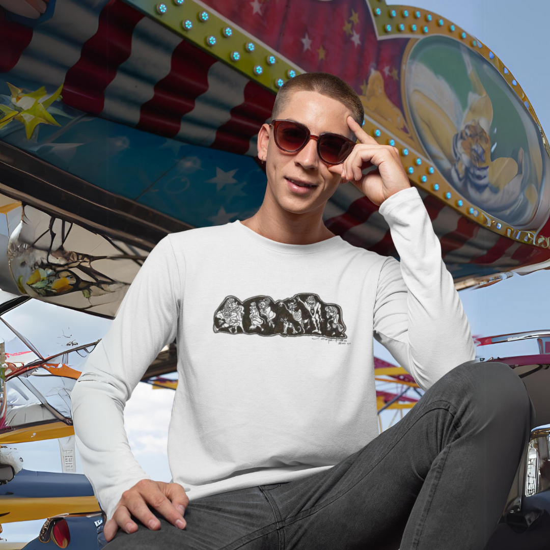 Nome do produto: Camiseta Manga Longa Sport Dry Uv Unissex Estampa Primatas 