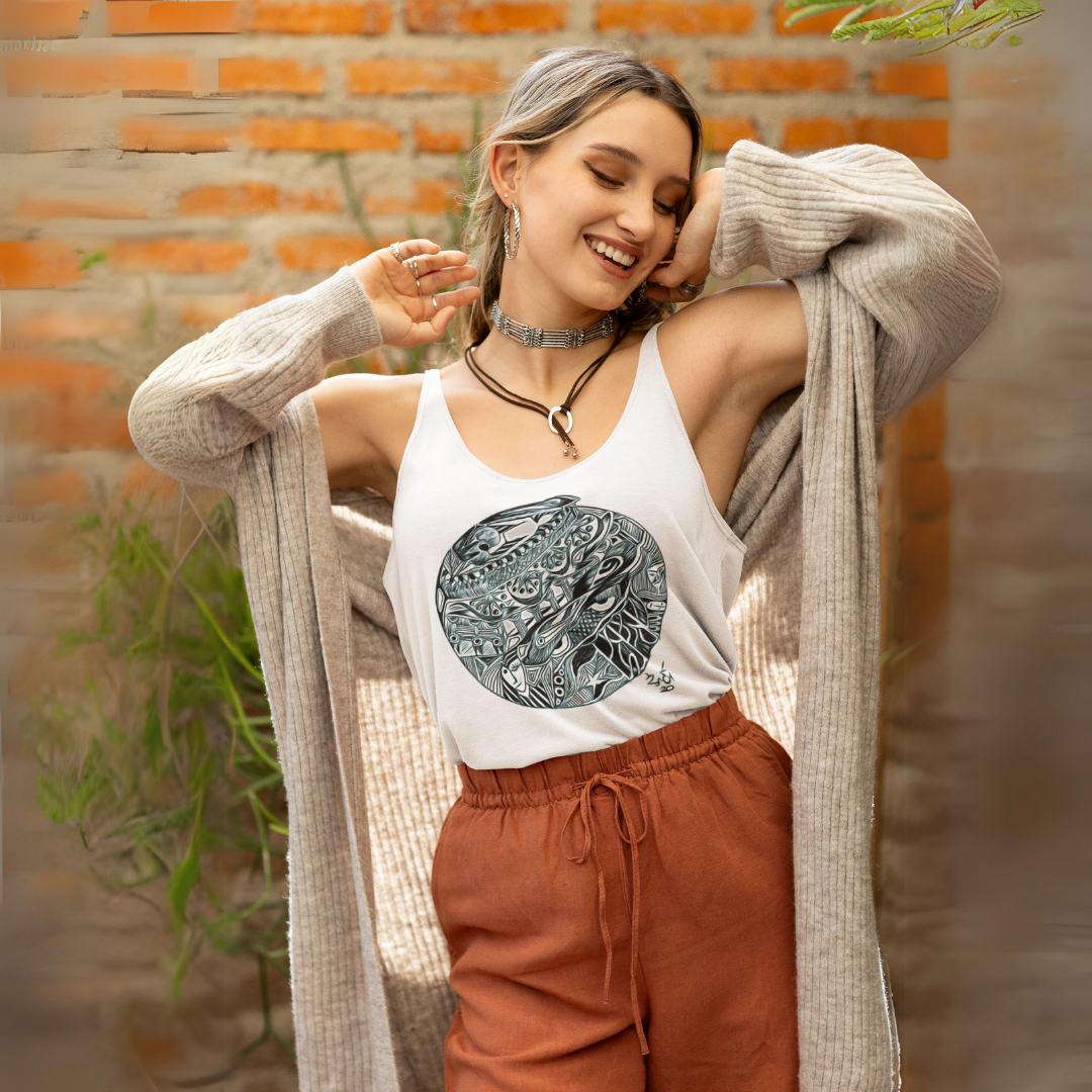 Nome do produto: Camiseta Regata Feminina Sportv Dry Uv Estampa Cosmo Zé 