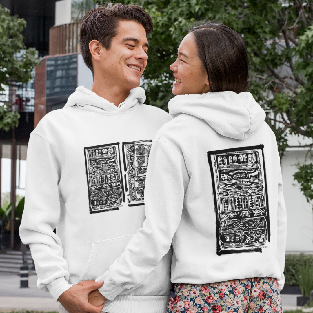 Nome do produto: Moletom Canguru Estampas Frente Mundo Animal e Volume 5 Costas Mundo Animal