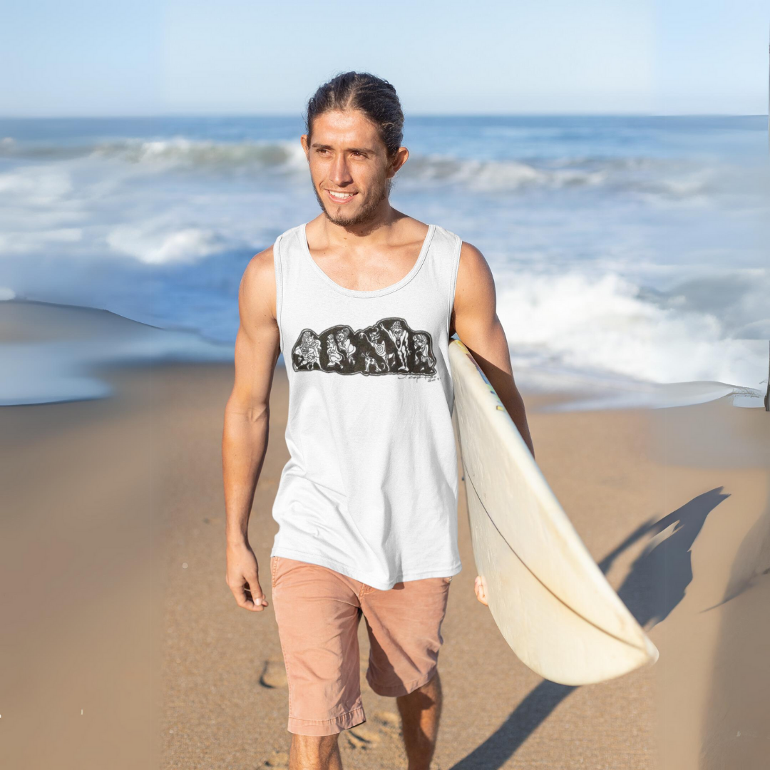 Nome do produto: Camiseta Regata Masculina Quality Estampa Primatas 