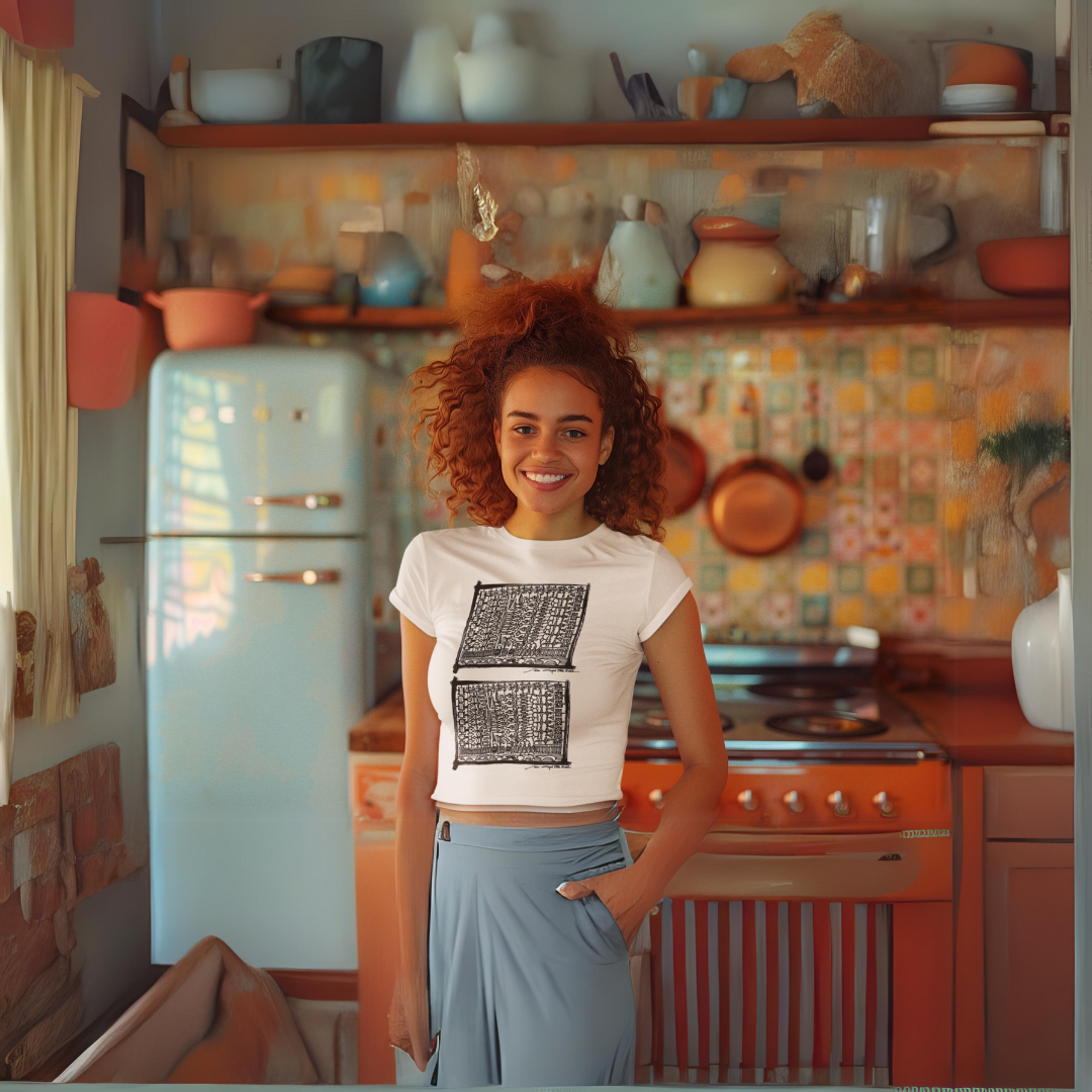 Nome do produto: Camisa Feminina Baby Long Classic Frente e Costas Estampa Kambo Duplo