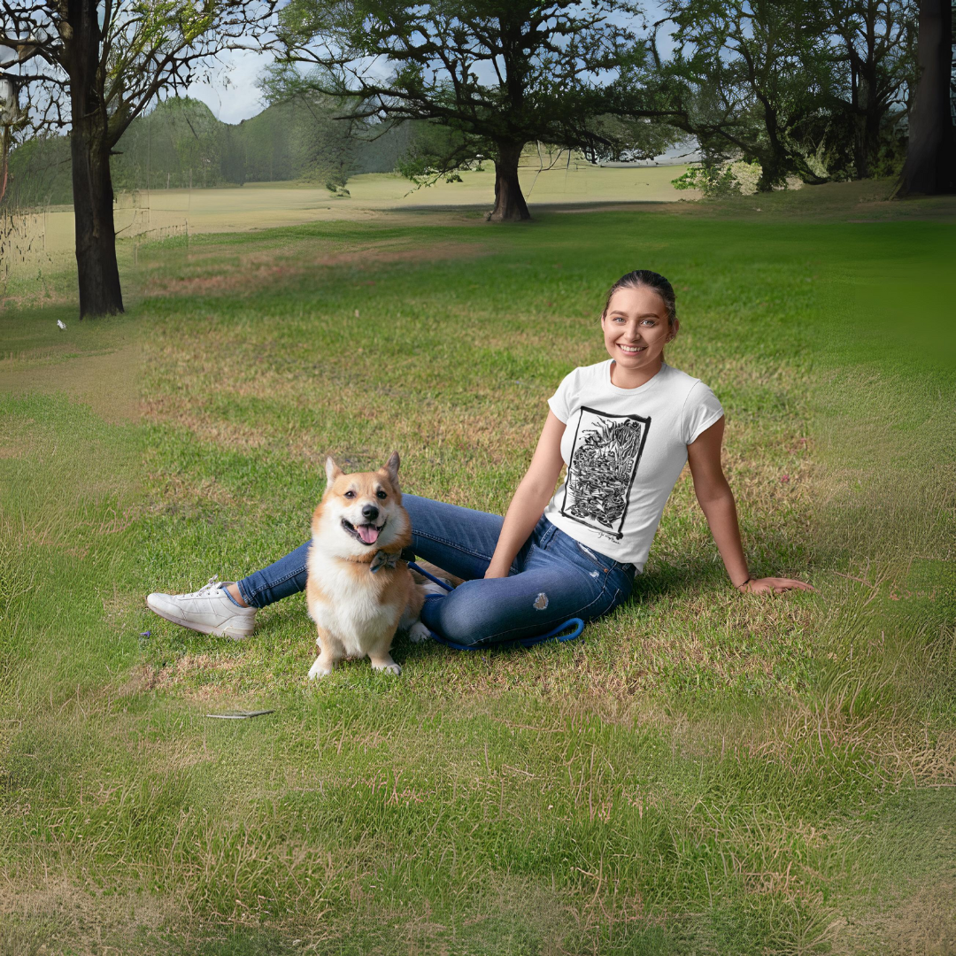 Nome do produto: Camisa Feminina Baby Long Classic Frente e costas Estampa Trip