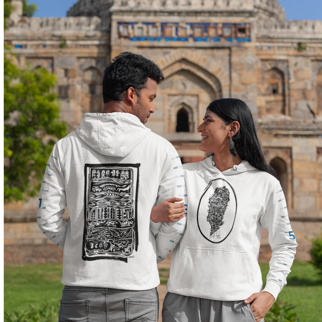 Nome do produto: Moletom Canguru Estampa  Frente Cordel encantado  Costas  Mundo Animal