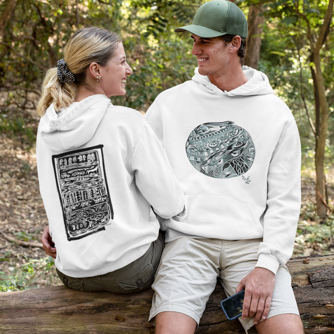 Nome do produto: Moletom  Canguru  Estampas Frente Cosmo Zé  Costas  Mundo Animal