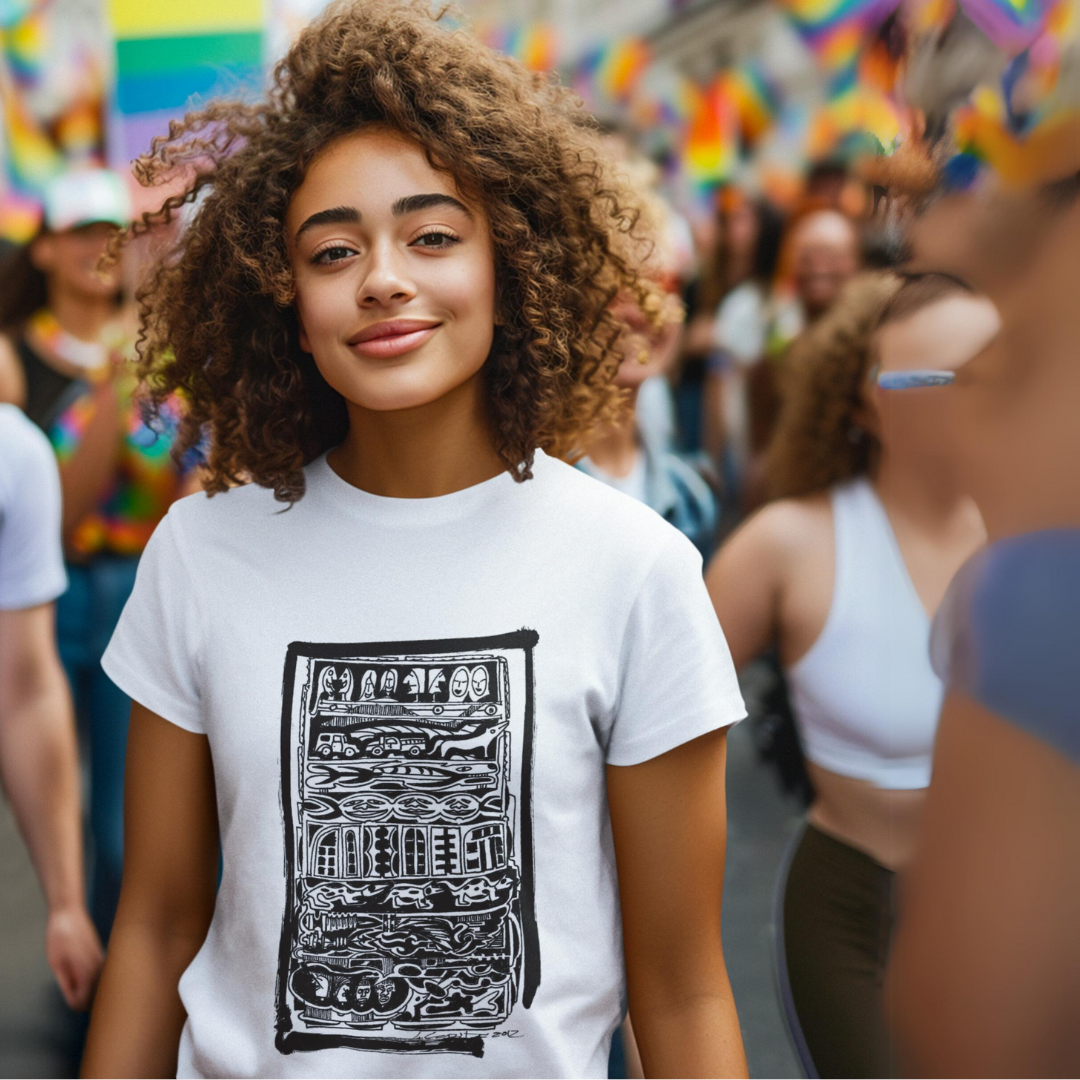 Nome do produto: Camisa Feminina Baby Long Classic Frente e costas Estampa Mundo Animal