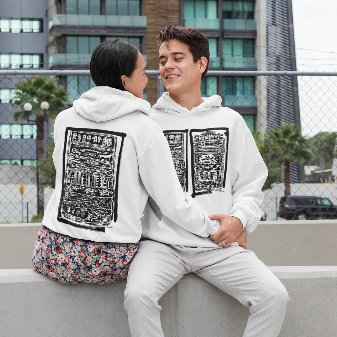 Nome do produto: Moletom Canguru Estampas Frente  Mundo Animal e Futurama Costas  Mundo Animal