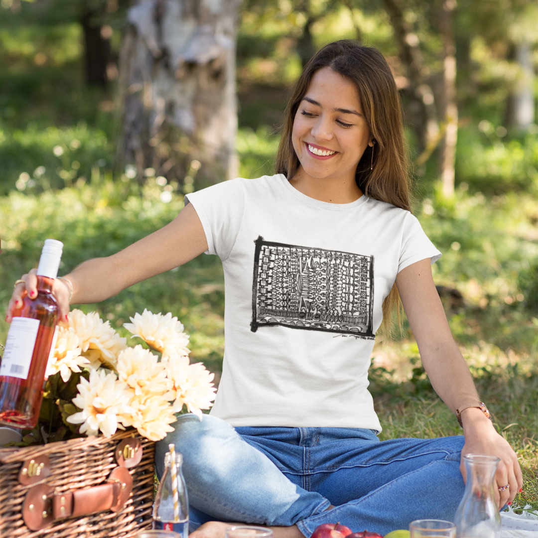 Nome do produto: Camisa Feminina Baby Long Classic Frente e Costas Estampa Kambo