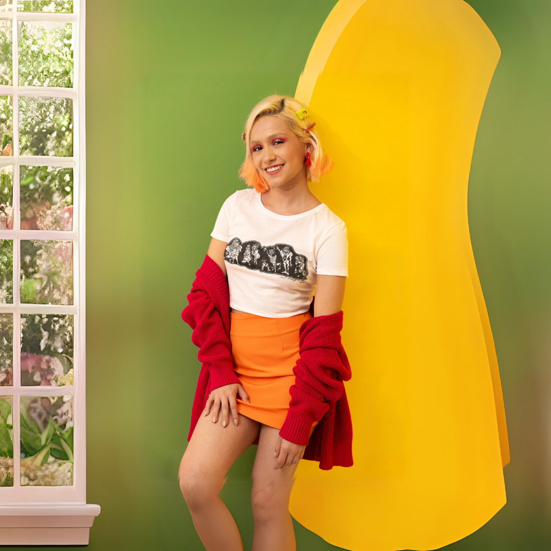 Nome do produto: Camisa Feminina Cropped Primatas 