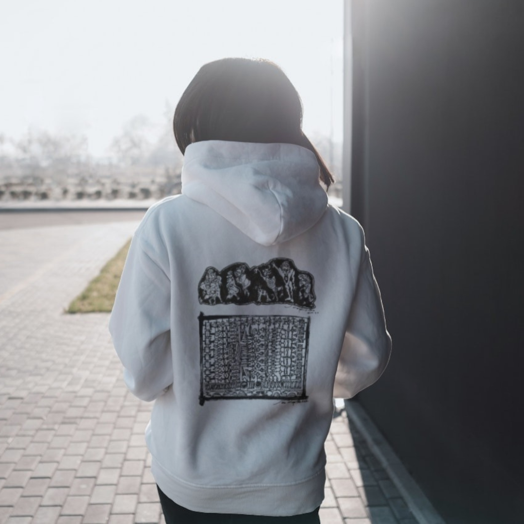 Nome do produto: Moletom Com Zíper Estampa Primatas e Kambo