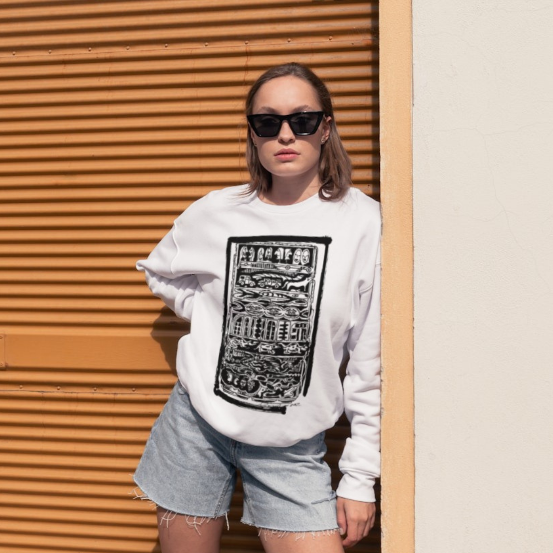 Nome do produto: Moletom Fechado Estampa Mundo animal