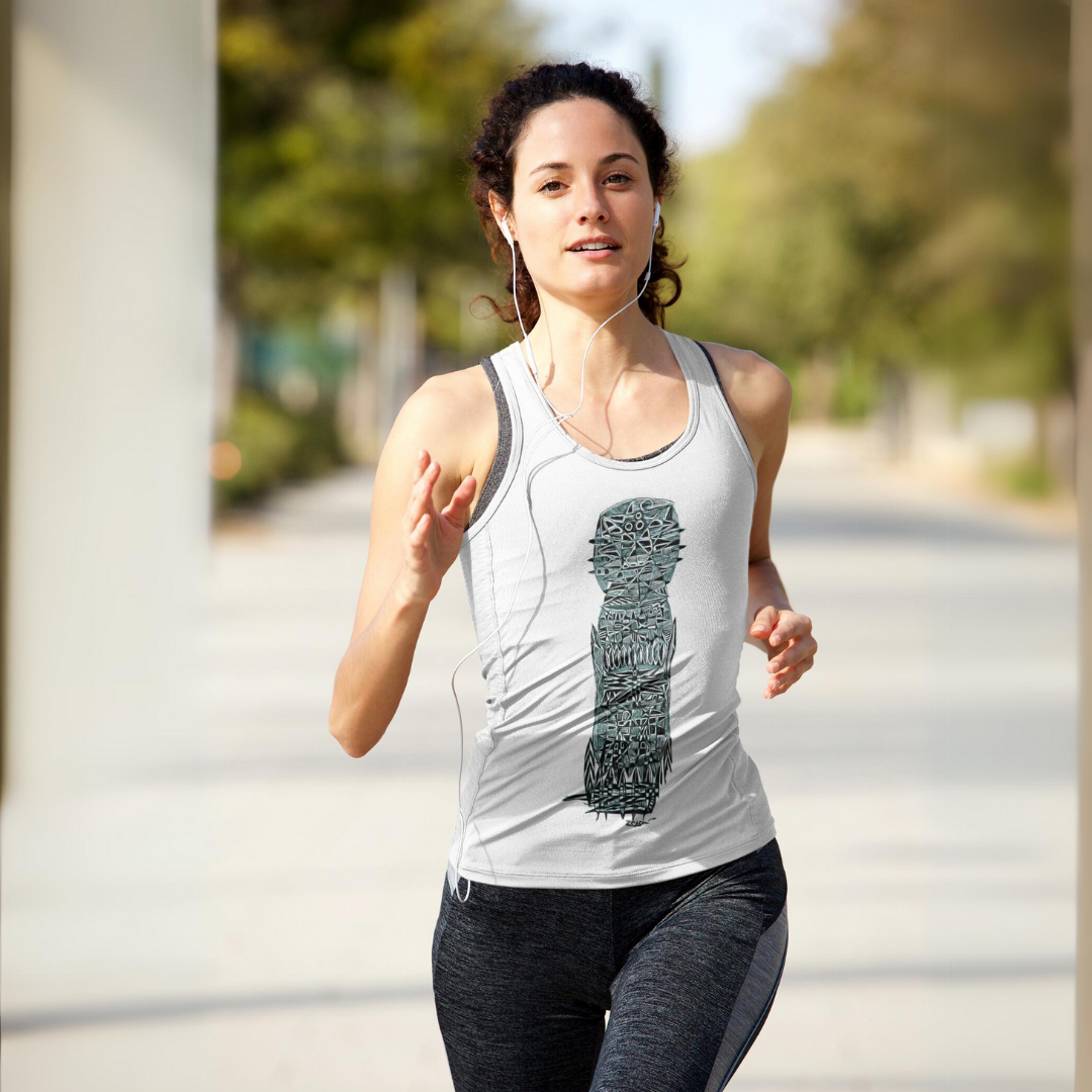 Nome do produto: Camiseta Regata Feminina Sportv Dry Uv Estampa Toten Haux 