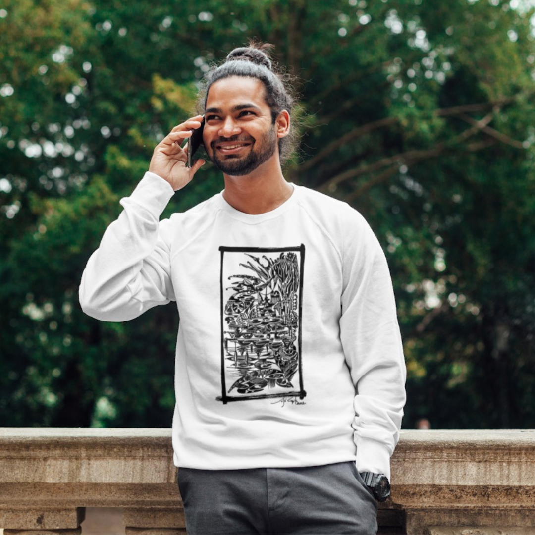 Nome do produto: Moletom Fechado Estampa Trip