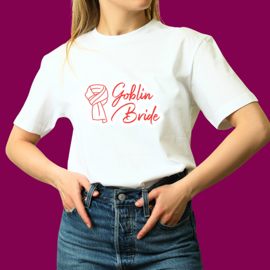 Nome do produto: CAMISETA NOIVA DO GOBLIN
