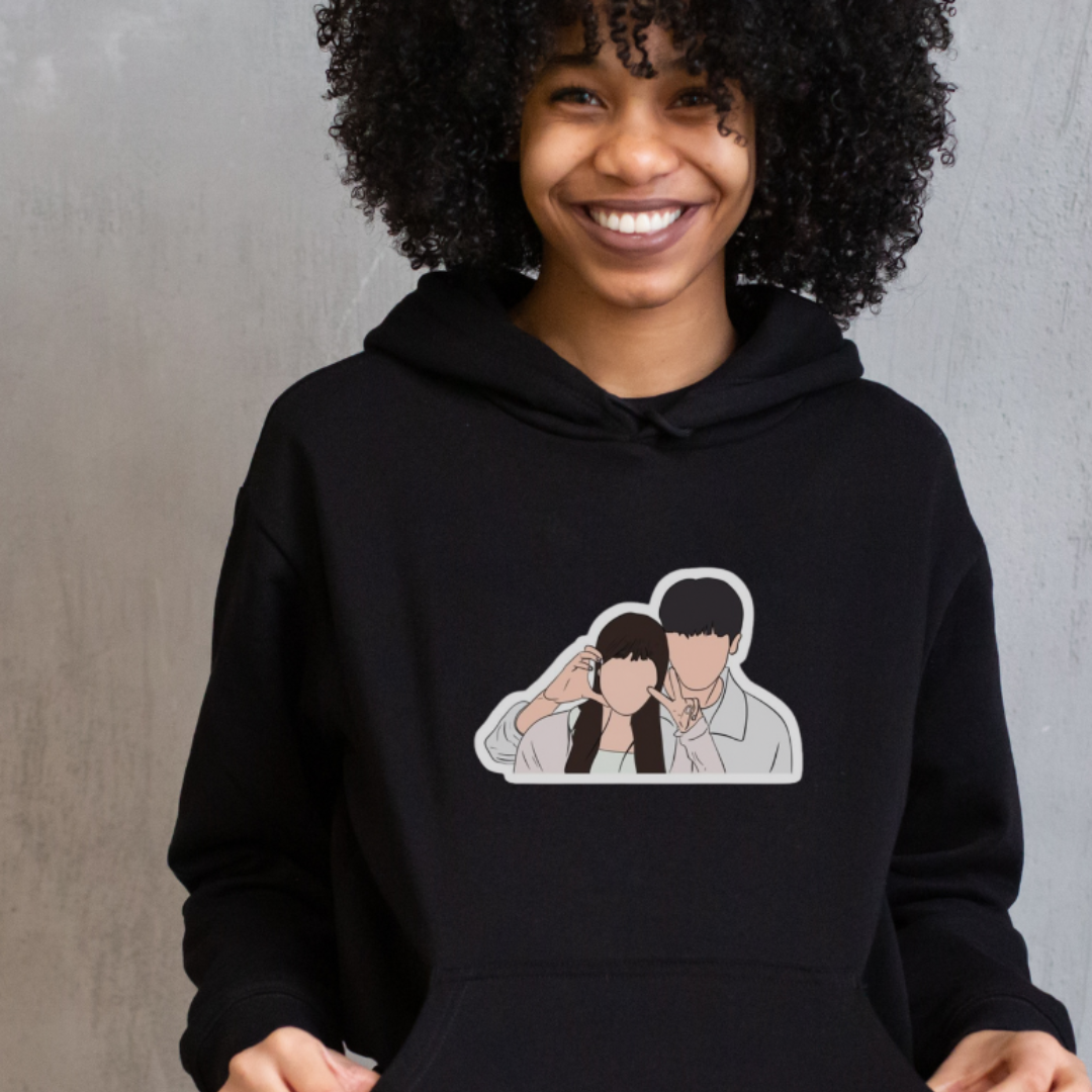 Nome do produto: MOLETOM CAPUZ LOVELY RUNNER ILUST