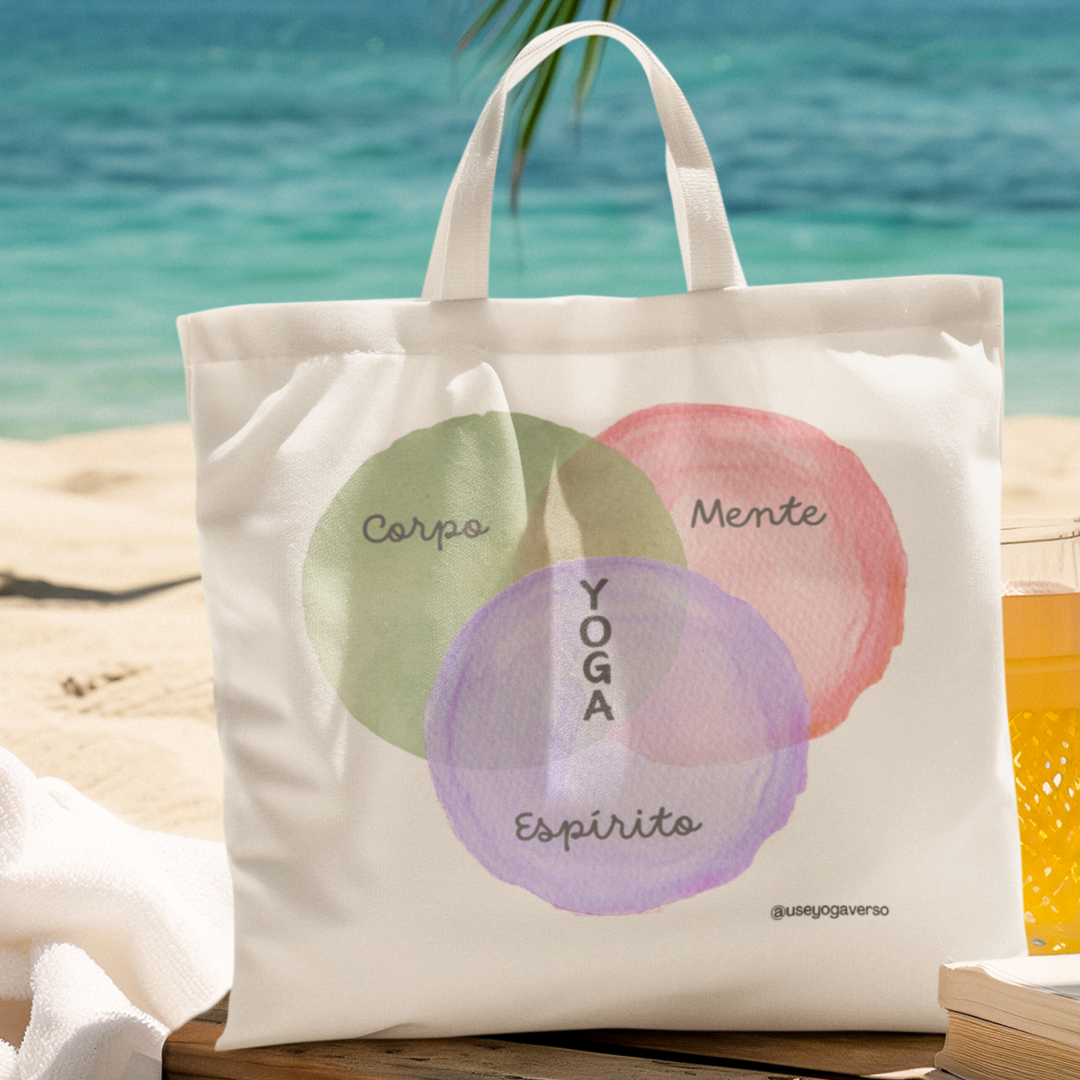 Ecobag de Yoga - Harmonia Corpo, Mente e Espírito = Yoga