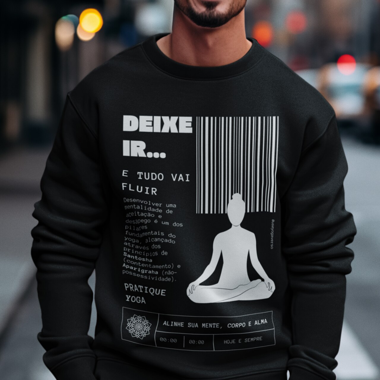 Moletom Yoga - Deixe Ir, Flua!