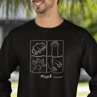 Moletom de Yoga - Mudrā - A Arte Felina dos Gestos Simbólicos do Yoga