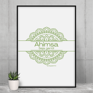 Poster: Ahimsa - Seja gentil