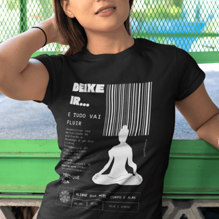 Camiseta de Yoga - Deixe Ir, Flua!